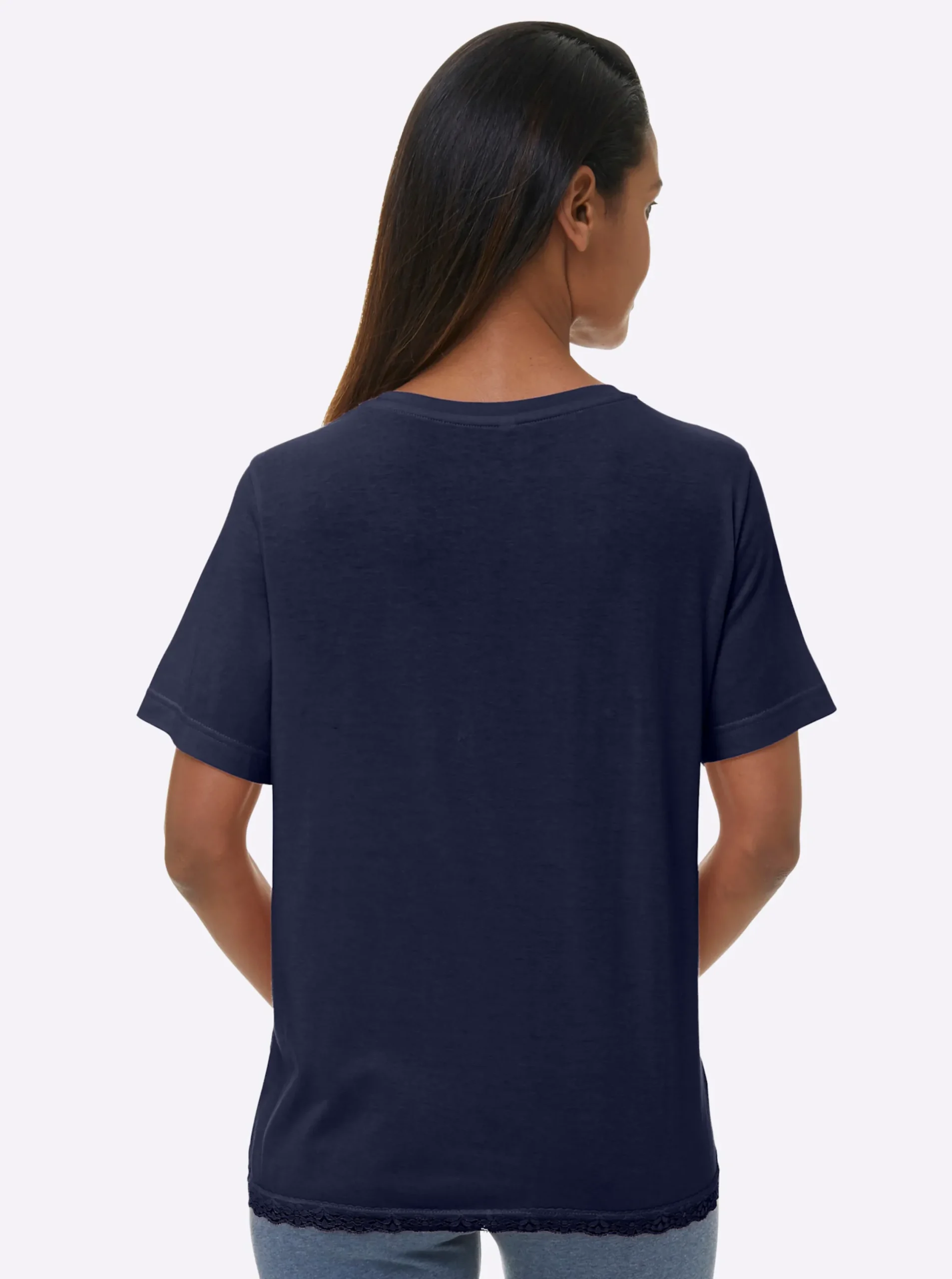 Homewear|Homewear|wäschepur Schlafanzug-Shirt marine