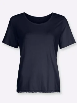 Homewear|Homewear|wäschepur Schlafanzug-Shirt marine