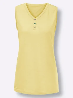Nachtwäsche|wäschepur Schlafanzug-Shirt zitrone