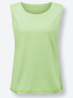 Nachtwäsche|wäschepur Schlafanzug-Shirt reseda