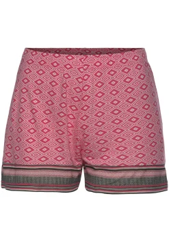Nachtwäsche|Vivance Dreams Schlafshorts pinkgemustert