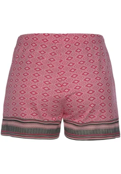 Nachtwäsche|Vivance Dreams Schlafshorts pinkgemustert