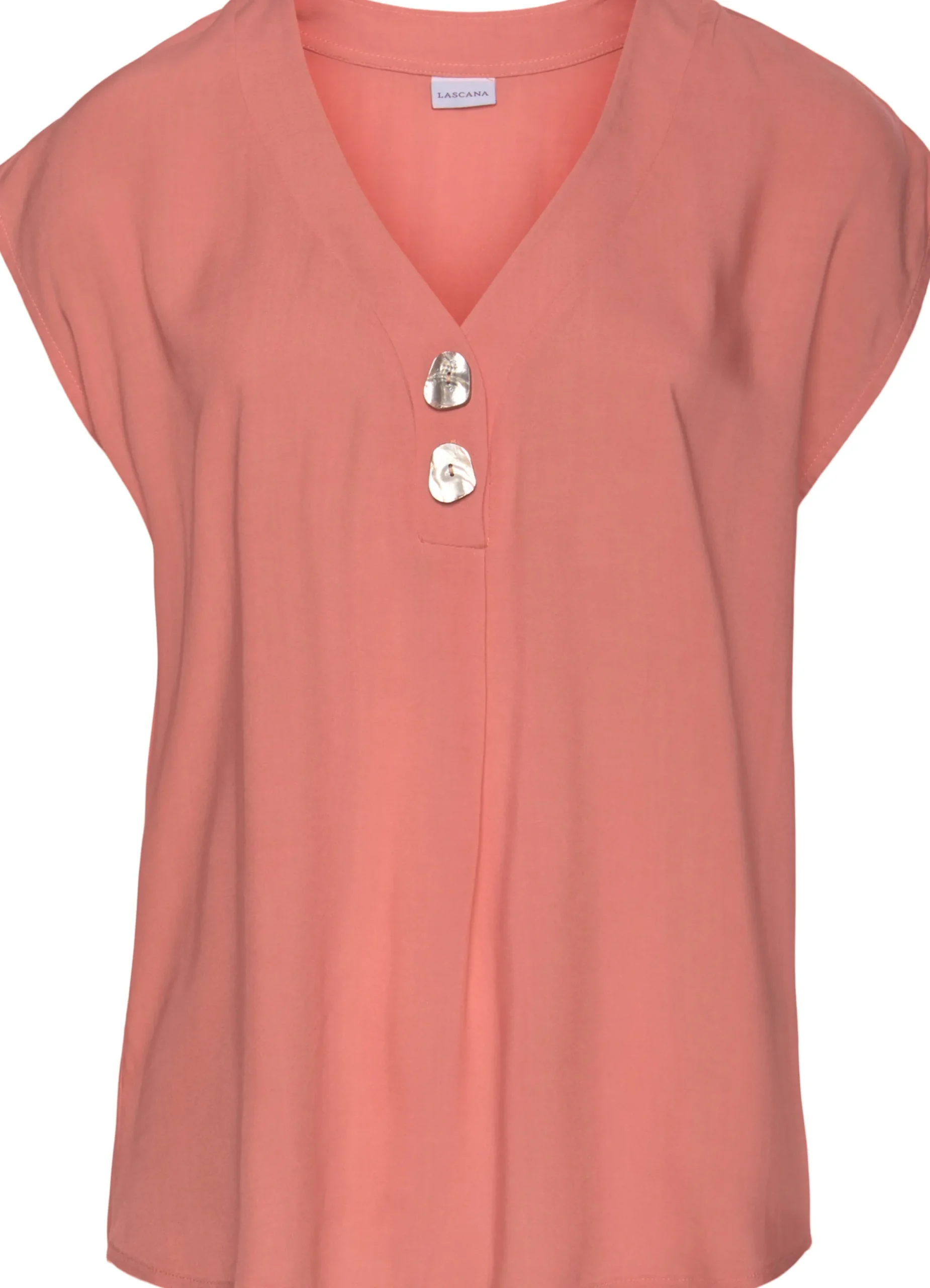 Blusen|LASCANA Schlupfbluse peach