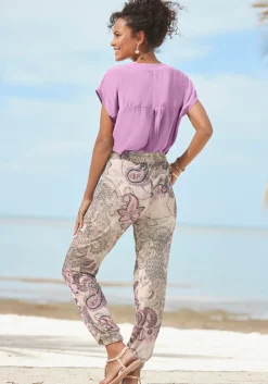 Strandmode|LASCANA Schlupfbluse flieder