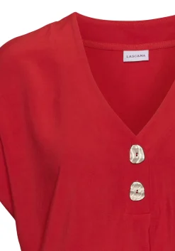 Blusen|LASCANA Schlupfbluse rot