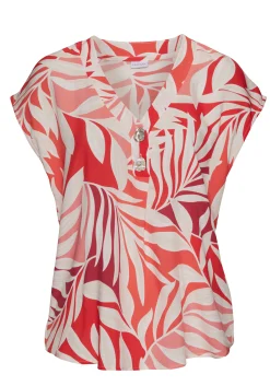 Strandmode|Blusen|LASCANA Schlupfbluse rotbedruckt