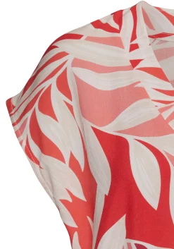 Strandmode|Blusen|LASCANA Schlupfbluse rotbedruckt