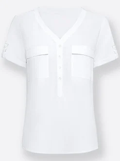 Blusen| Schlupfbluse ecru