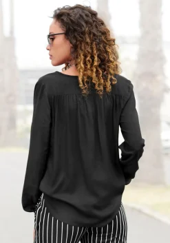 Strandmode|Buffalo Schlupfbluse schwarz