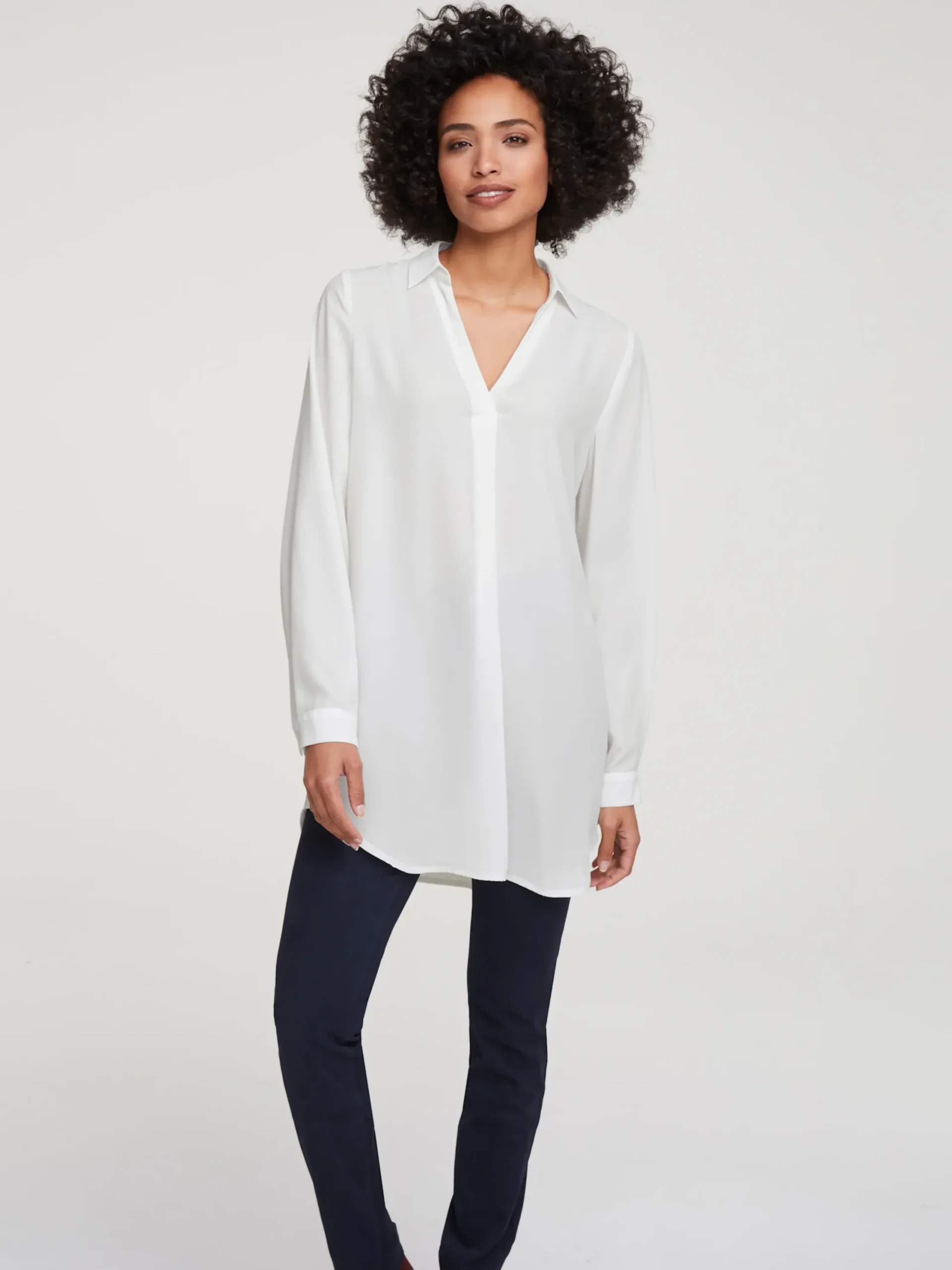 Blusen|heine Schlupf-Bluse offwhite