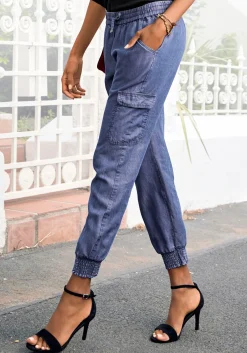 Hosen|LASCANA Schlupfhose denim-blue