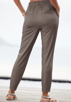 Strandmode|LASCANA Schlupfhose taupe