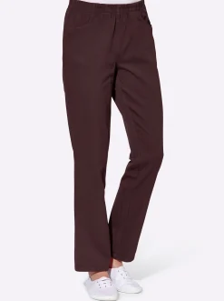 Hosen| Schlupfhose aus Baumwolle beere