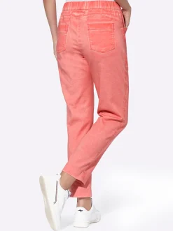 Hosen|heine Schlupfhose aus Sweatstoff koralle