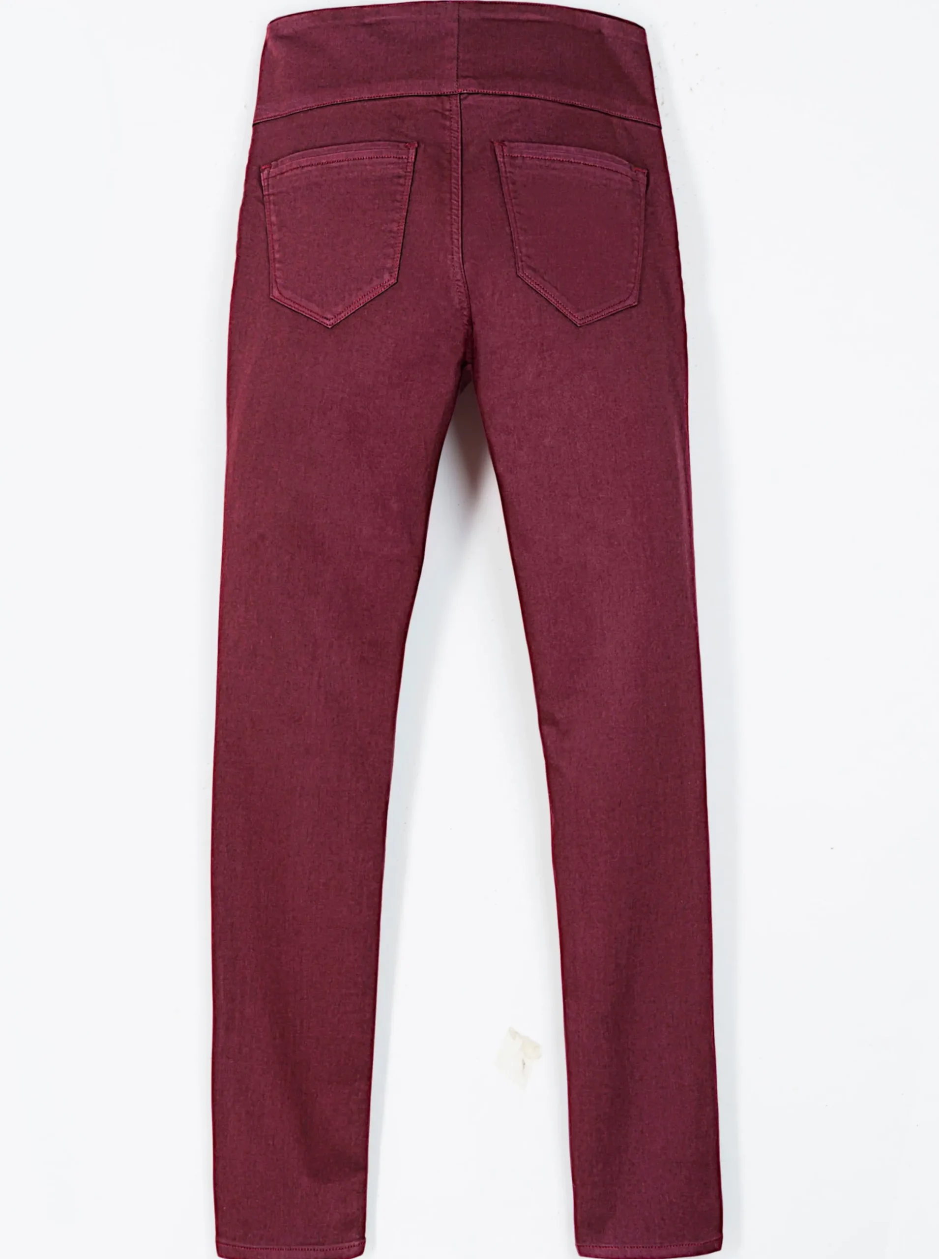 Hosen| Schlupfhose mit hohem Dehnbund bordeaux