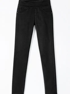 Hosen| Schlupfhose mit hohem Dehnbund schwarz