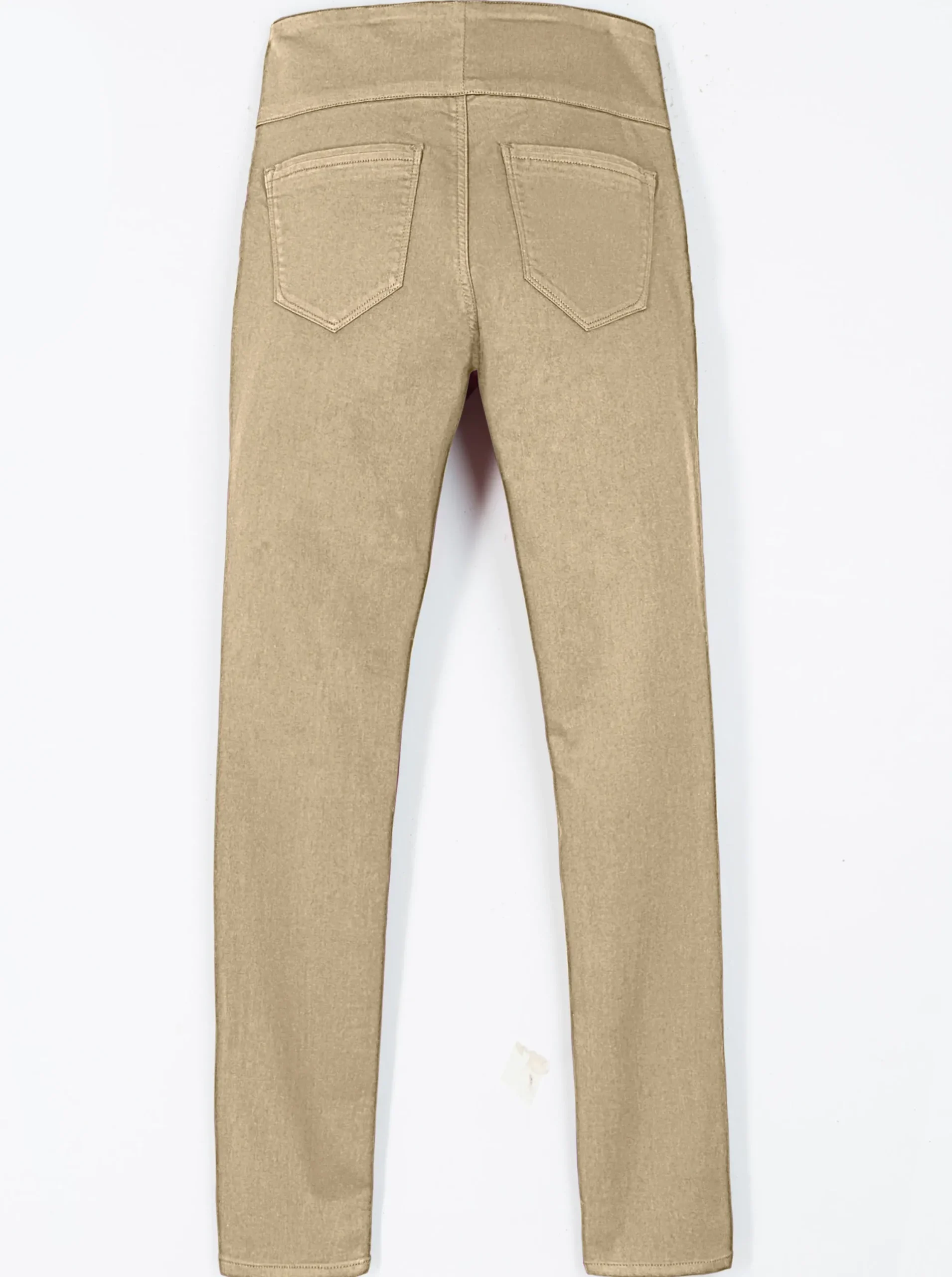 Hosen| Schlupfhose mit hohem Dehnbund sand