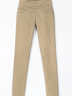 Hosen| Schlupfhose mit hohem Dehnbund sand