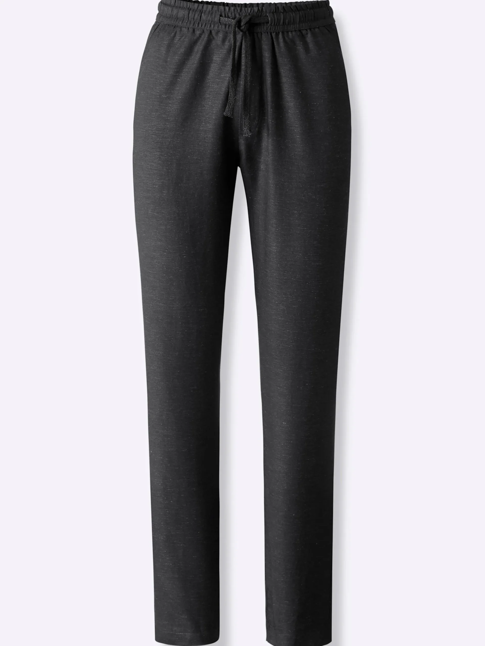 Hosen|heine Schlupfhose mit Leinen schwarz