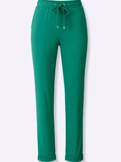 Hosen|heine Schlupfhose mit Rundum-Dehnbund grün