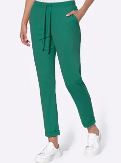 Hosen|heine Schlupfhose mit Rundum-Dehnbund grün