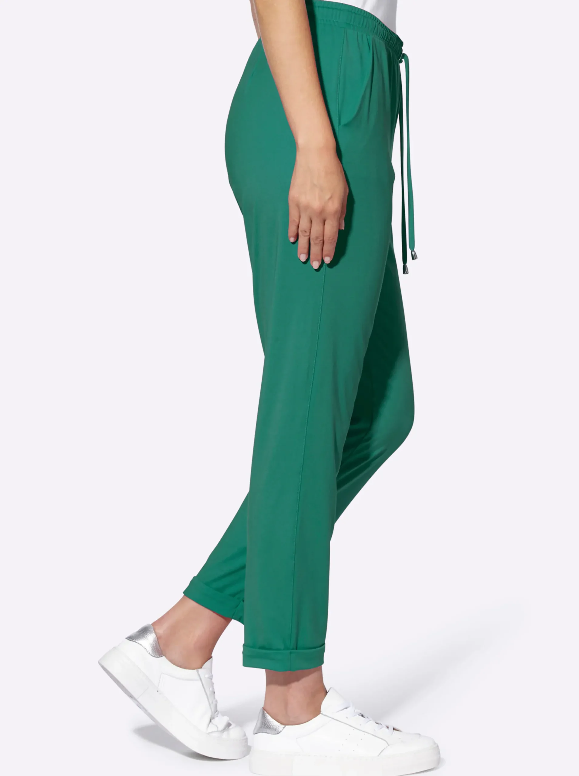 Hosen|heine Schlupfhose mit Rundum-Dehnbund grün
