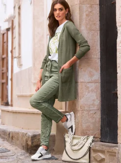 Hosen|heine Schlupfhose mit Rundum-Dehnbund khaki
