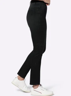 Jeans|heine Schlupfjeans mit Gürtelschlaufen blackdenim
