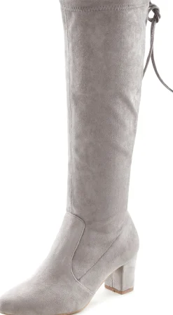 Stiefel|LASCANA Schlupfstiefel grau