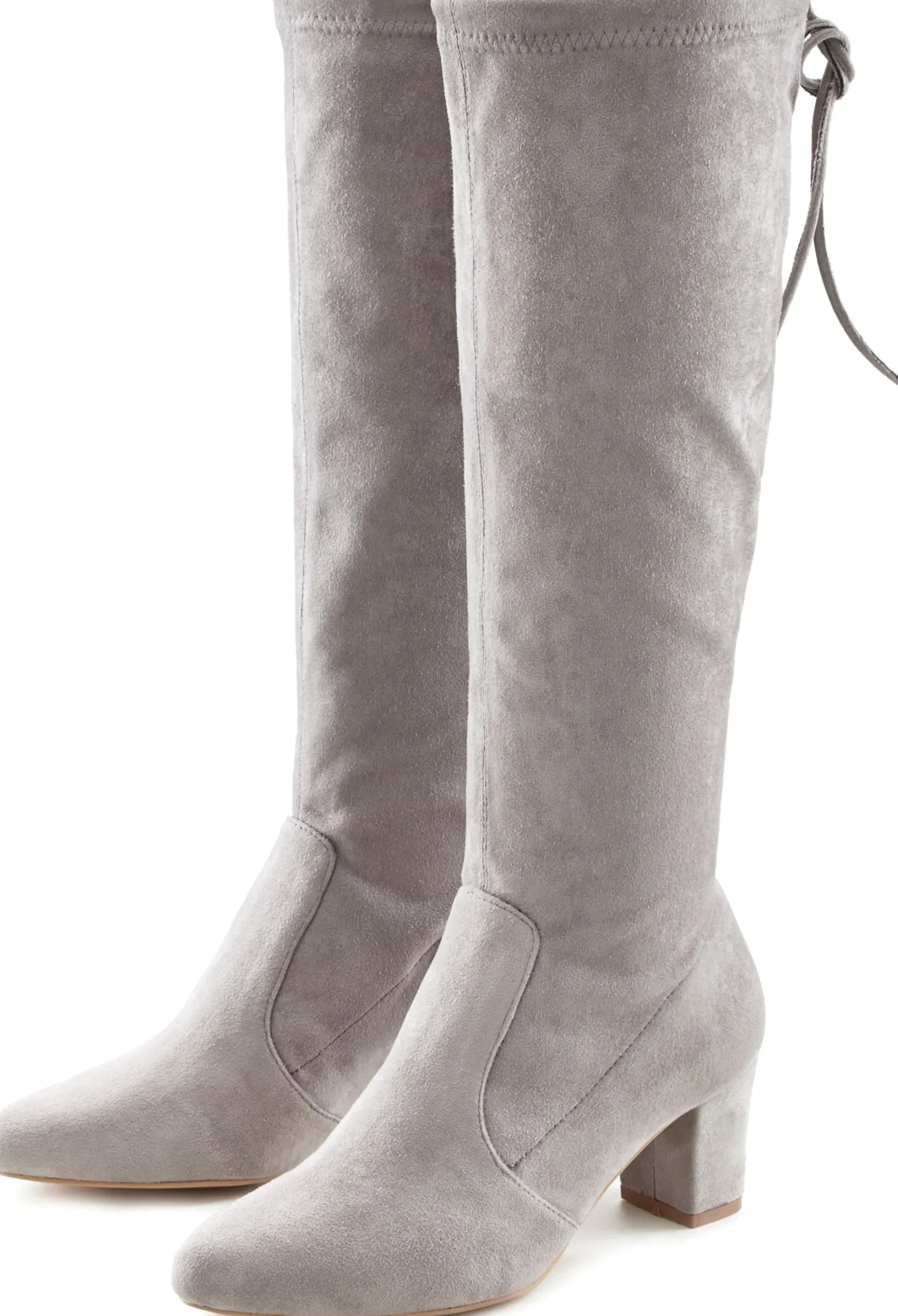 Stiefel|LASCANA Schlupfstiefel grau