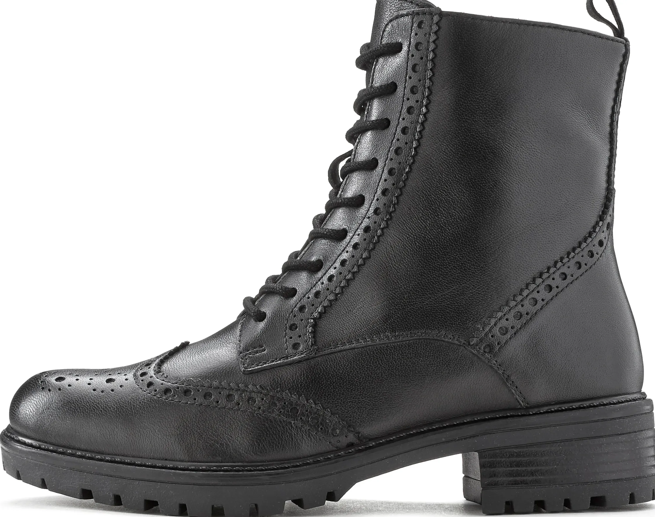 Stiefeletten|Stiefel|LASCANA Schnürboots schwarz