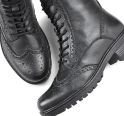 Stiefeletten|Stiefel|LASCANA Schnürboots schwarz