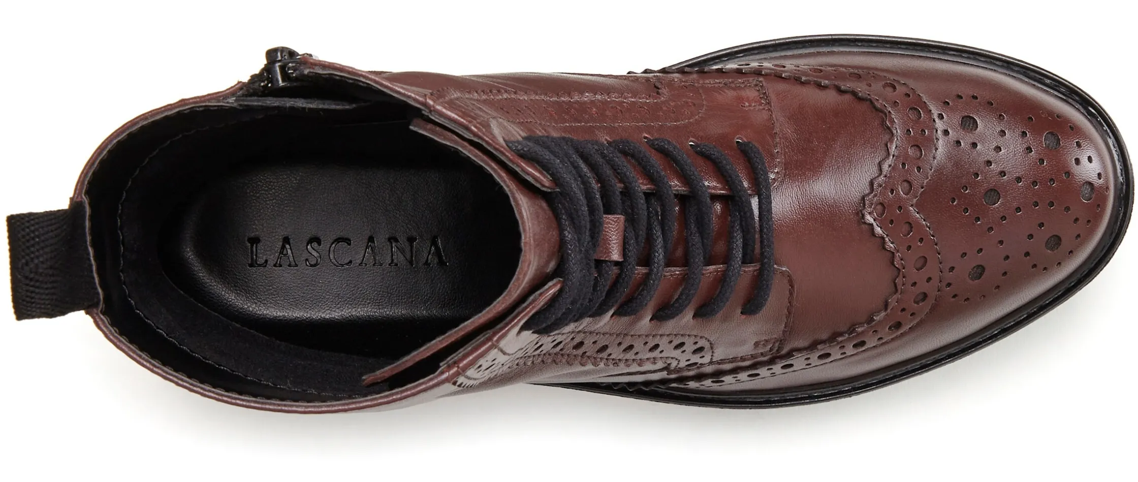 Stiefeletten|Stiefel|LASCANA Schnürboots bordeaux