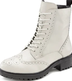 Stiefeletten|Stiefel|LASCANA Schnürboots weiß