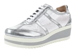 Sneakers & Schnürer|heine Schnürer weiß-silberfarben