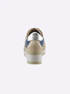 Sneakers & Schnürer|heine Schnürer beige-blau