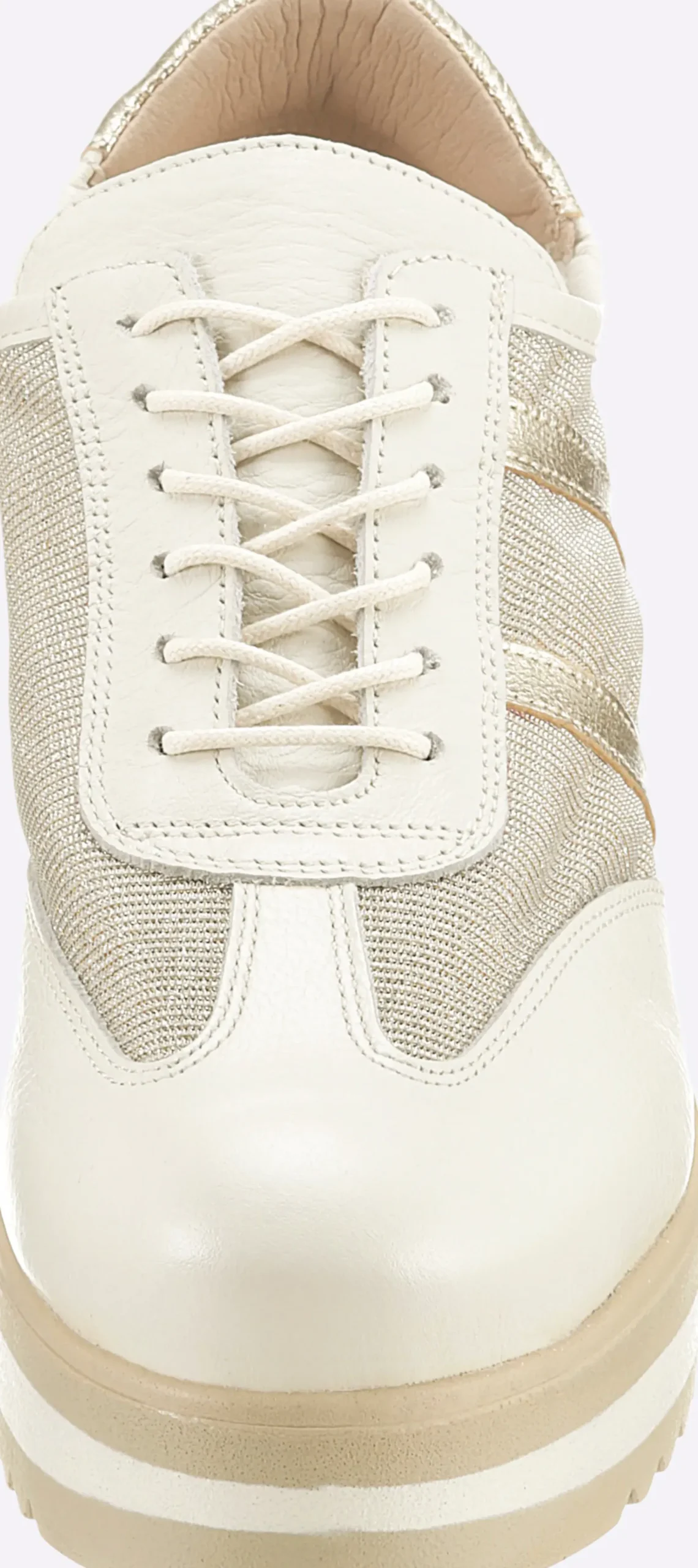 Sneakers & Schnürer|heine Schnürer creme-goldfarben