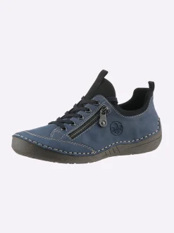 Sneakers & Schnürer|Rieker Schnürschuh mittelblau