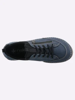 Sneakers & Schnürer|Rieker Schnürschuh mittelblau
