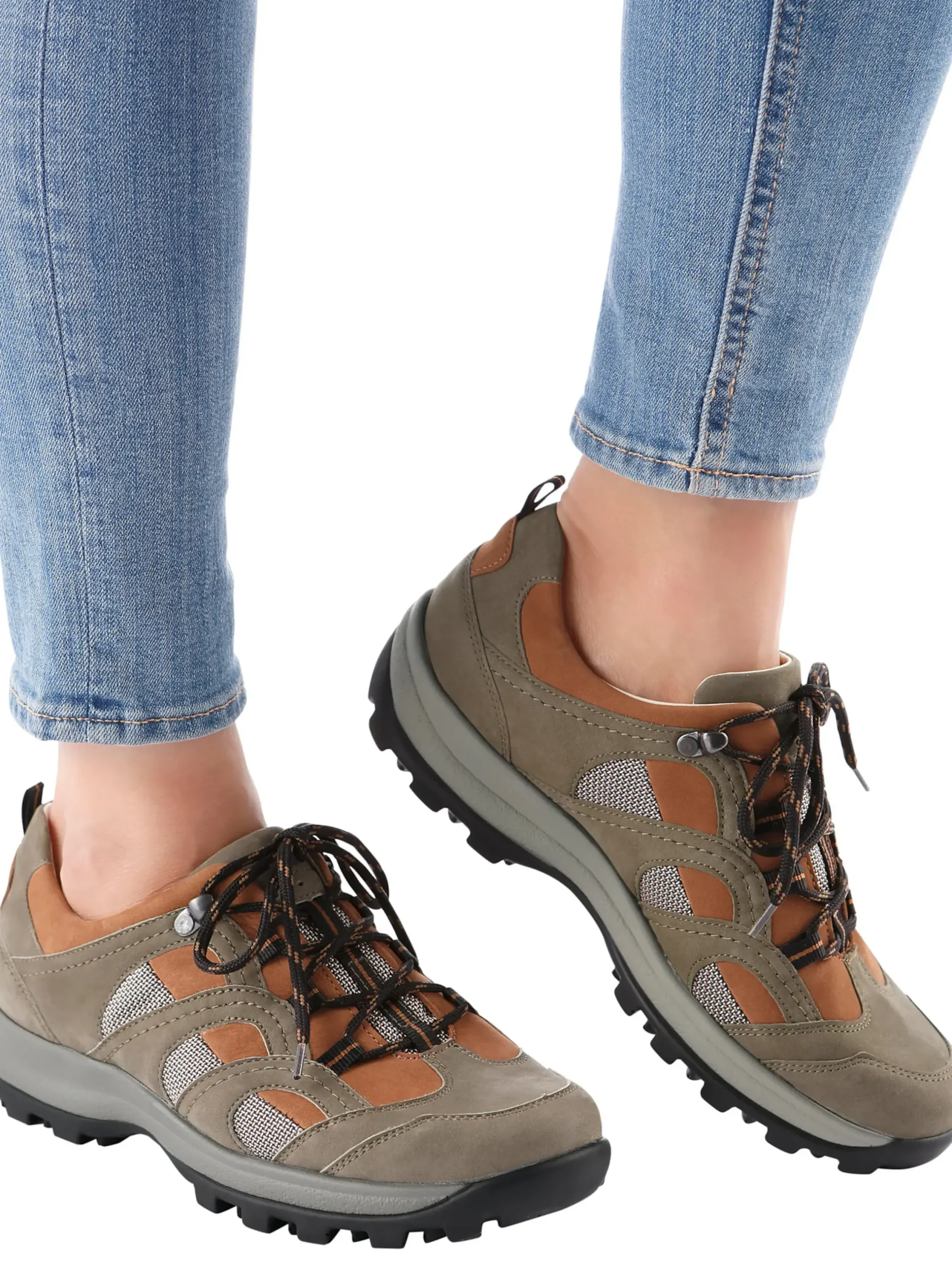 Sneakers & Schnürer|Waldläufer Schnürschuh khaki-camel