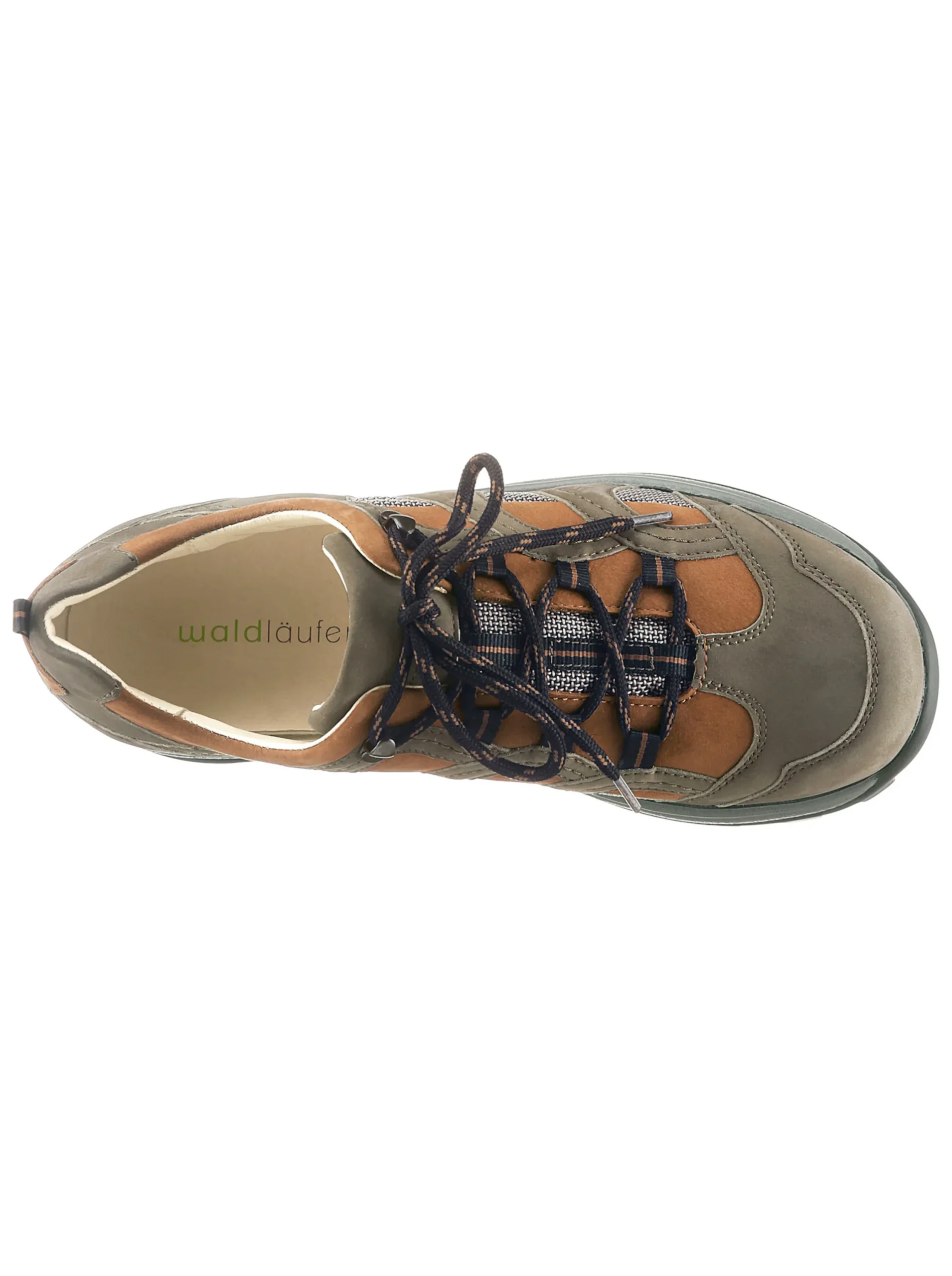 Sneakers & Schnürer|Waldläufer Schnürschuh khaki-camel