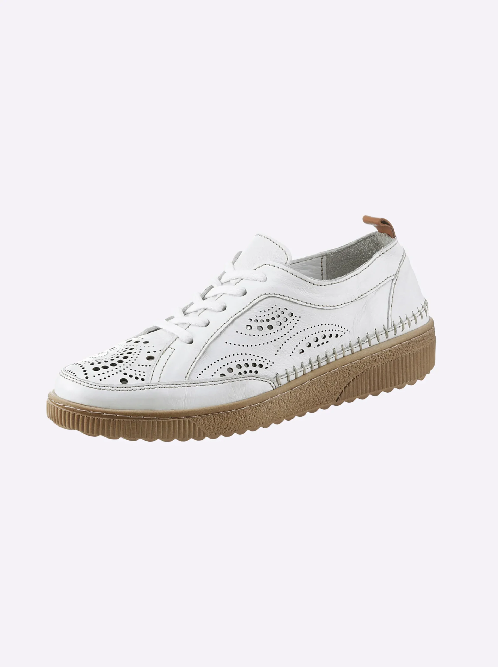 Sneakers & Schnürer|airsoft modern+ Schnürschuh , geeignet für individuelle Einlagen weiß
