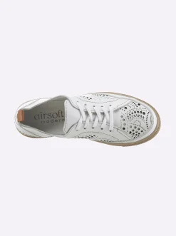 Sneakers & Schnürer|airsoft modern+ Schnürschuh , geeignet für individuelle Einlagen weiß