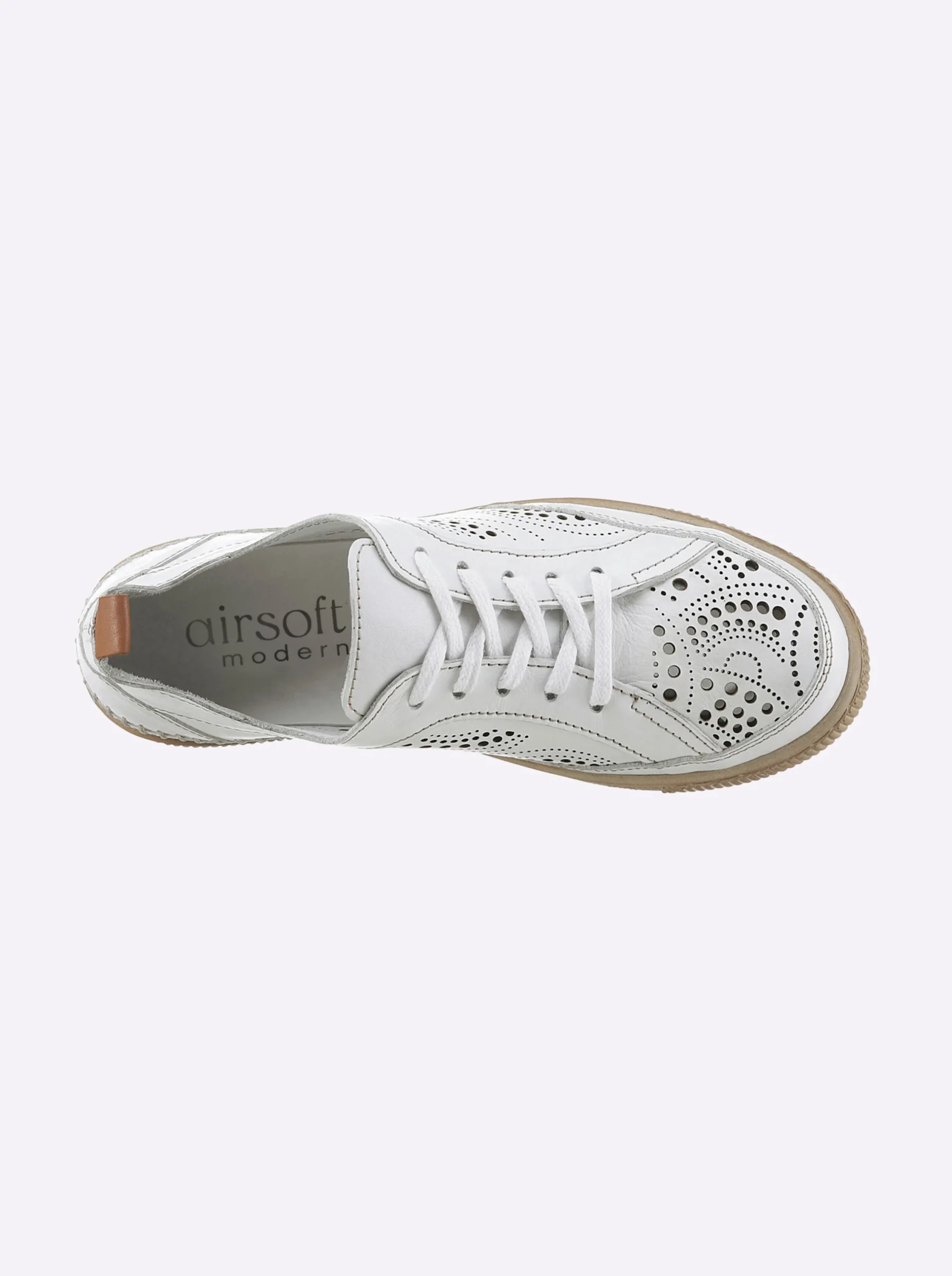 Sneakers & Schnürer|airsoft modern+ Schnürschuh , geeignet für individuelle Einlagen weiß