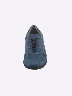 Sneakers & Schnürer|airsoft comfort+ Schnürschuh aus Nubukleder jeansblau