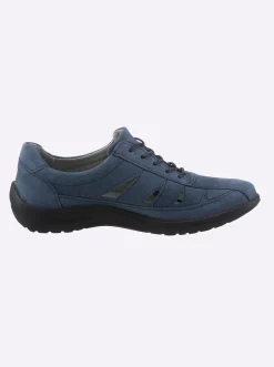 Sneakers & Schnürer|airsoft comfort+ Schnürschuh aus Nubukleder jeansblau