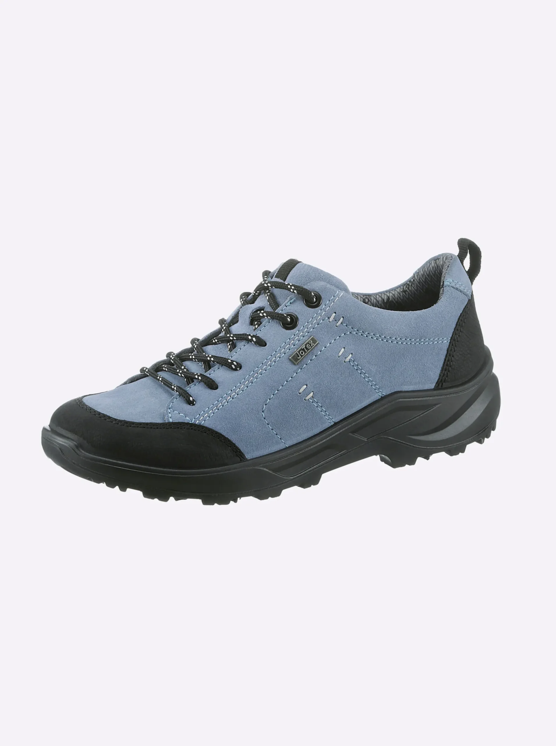 Sneakers & Schnürer|Jomos Schnürschuh wasserabweisend und weich gepolstert hellblau