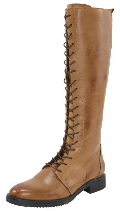 Stiefel|Andrea Conti Schnürstiefel cognac