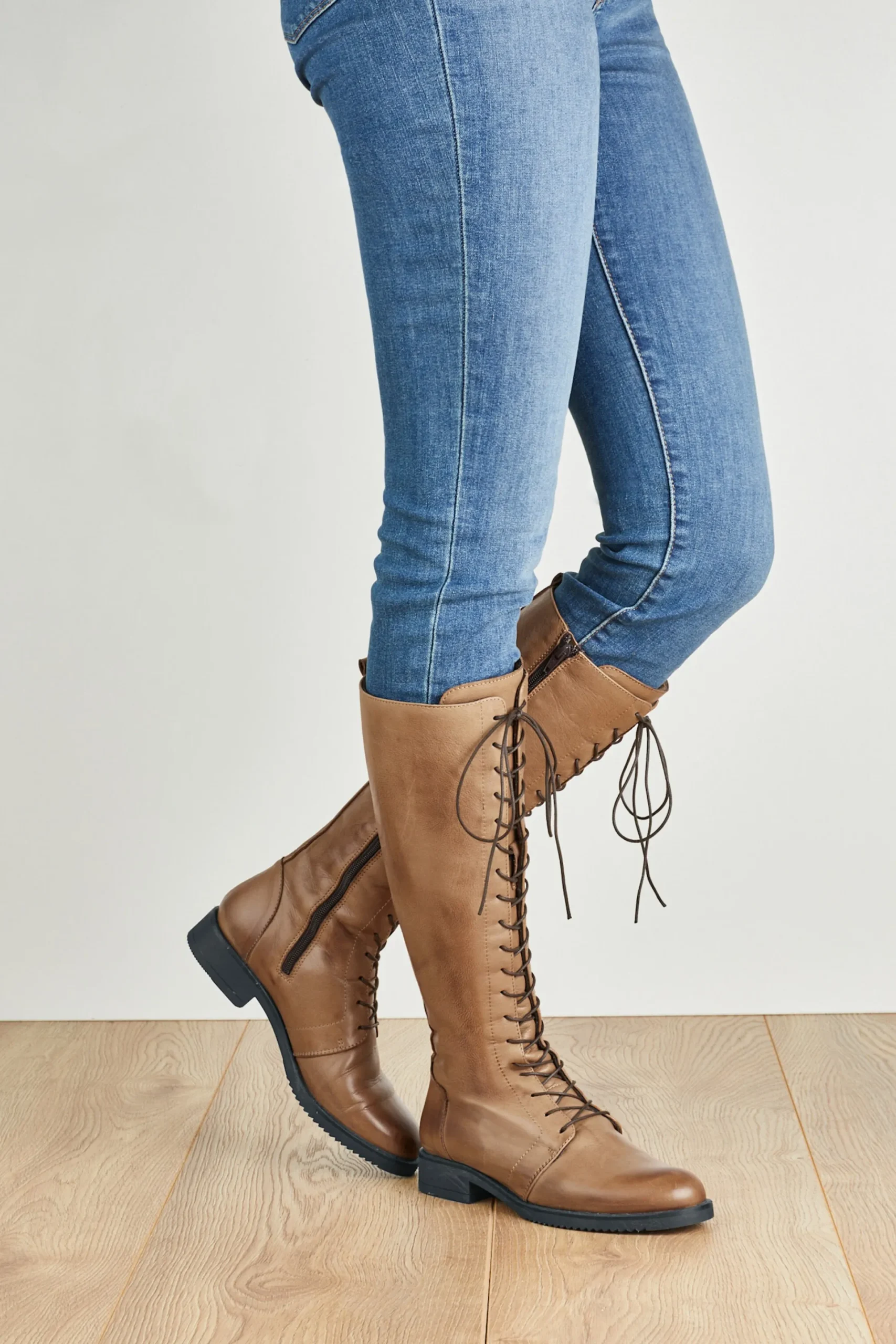 Stiefel|Andrea Conti Schnürstiefel cognac