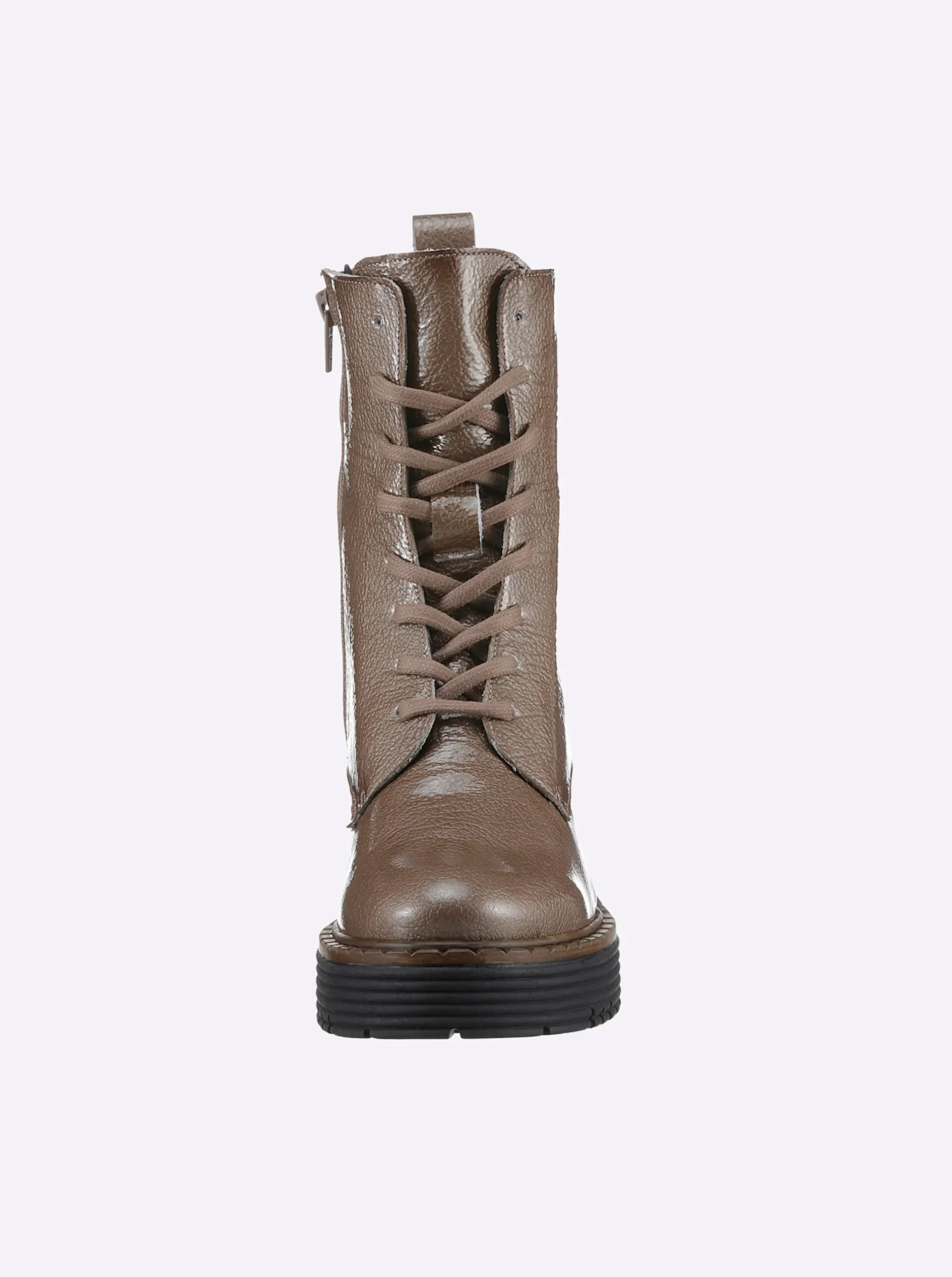Stiefel|heine Schnürstiefel taupe